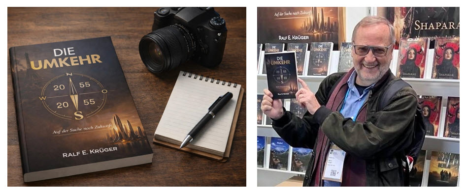 Ralf E. Krüger mit seinem Buch "Die Umkehr"
