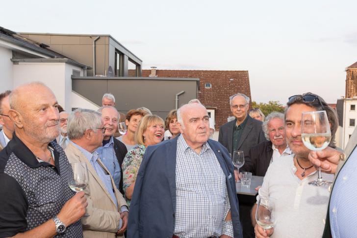 Auf der Dachterrasse