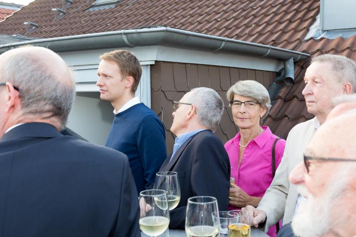 Auf der Dachterrasse