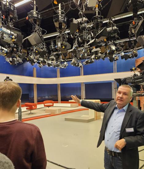 Blick ins Fernsehstudio