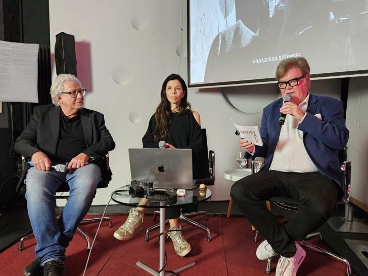 Franziska Stünkel mit Klaus Ritgen (rechts) und Marc Theis