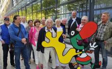 Vor den neuen Räumen des EXPOSEEUMS